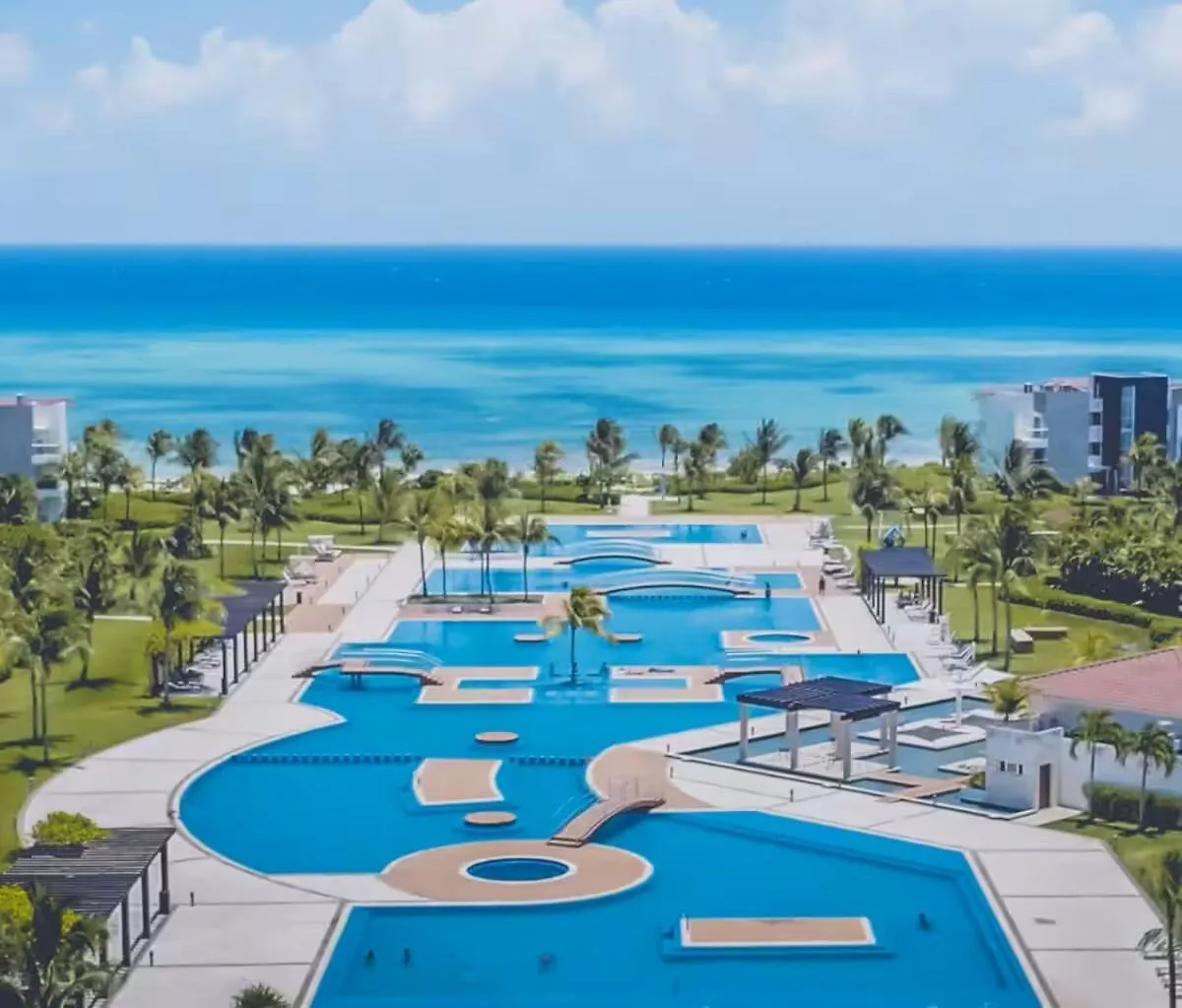Apartmán Condo Beach Front 2Br 3Bath Family Big Pool Jacuzzi Tenis Gym Spa Playa del Carmen Mexiko