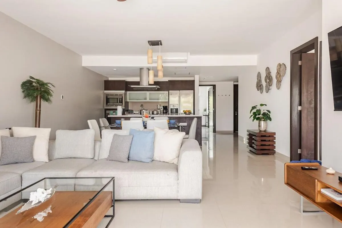 Apartmán Condo Beach Front 2Br 3Bath Family Big Pool Jacuzzi Tenis Gym Spa Playa del Carmen